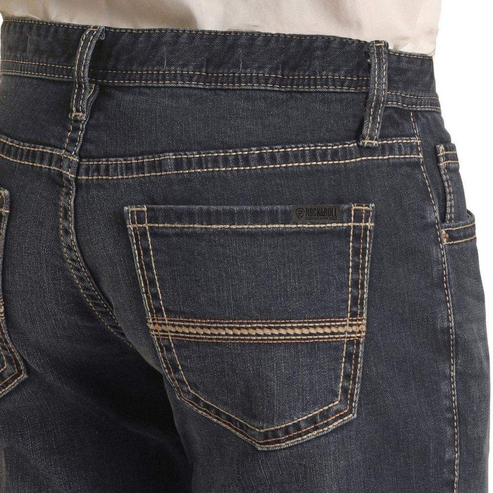 Rock And Roll and Mens V46 Revolver Slim Straight Dark Vintage Jeans
