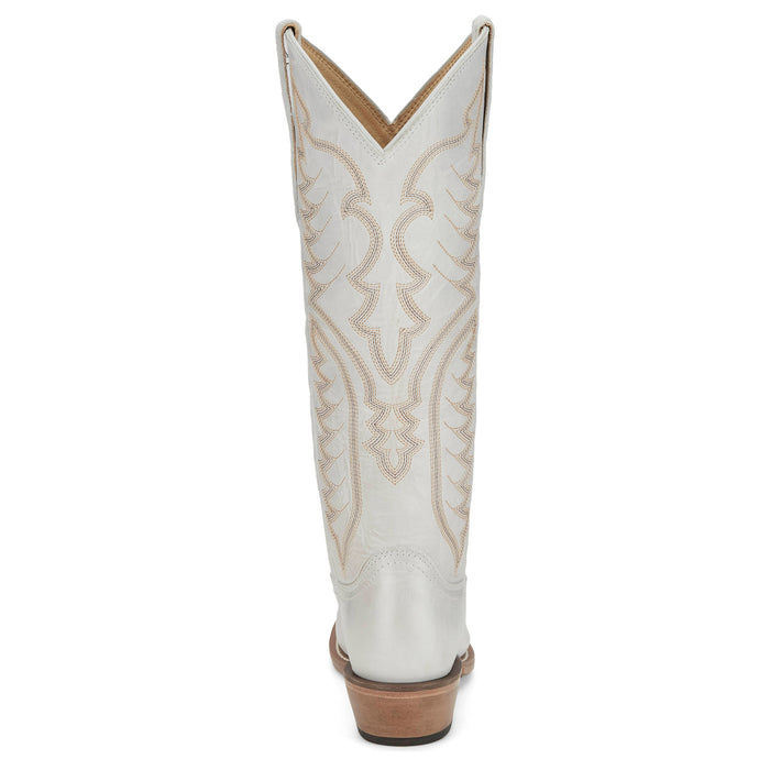 Justin Boot Company Women`s Evelyn Vintage Ivory 15In Top Cowgirl Boot