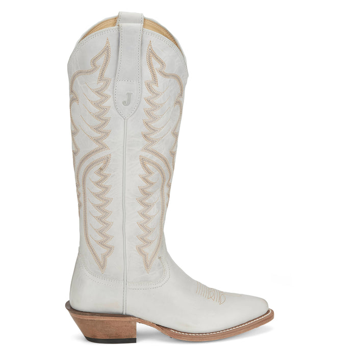 Justin Boot Company Women`s Evelyn Vintage Ivory 15In Top Cowgirl Boot