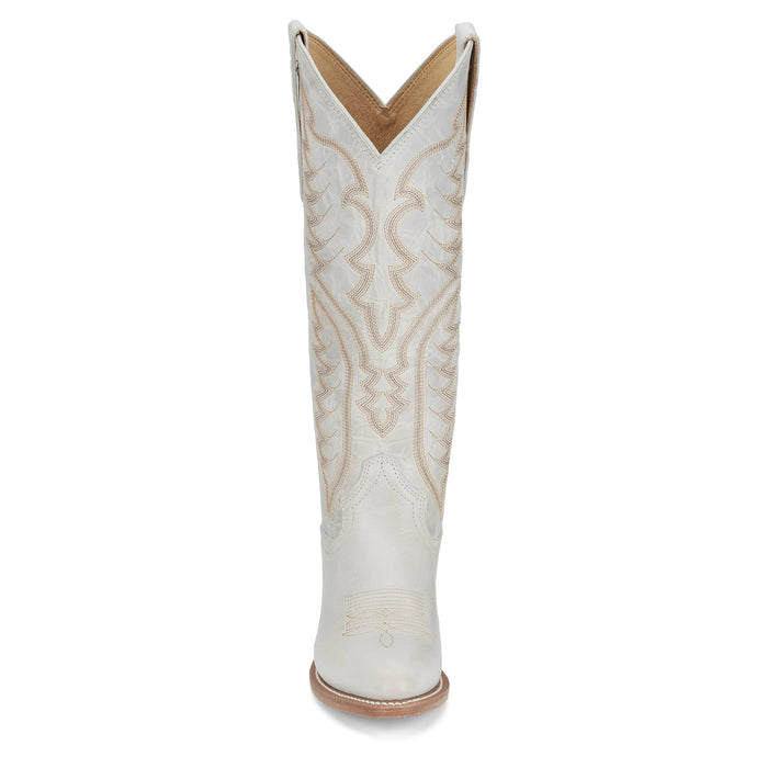 Justin Boot Company Women`s Evelyn Vintage Ivory 15In Top Cowgirl Boot