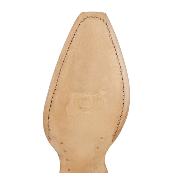Justin Boot Company Women's Vintage White May 15In Snip Toe Boot