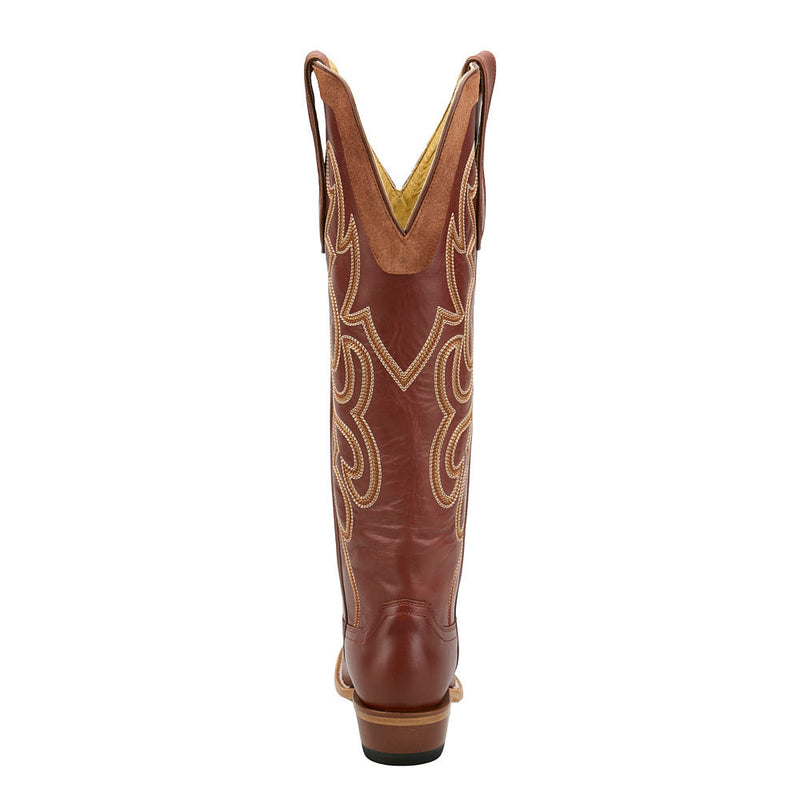 Justin Boot Company Women's Ada Red Cowhide Vamp 17in Red Cowhide Top Boot