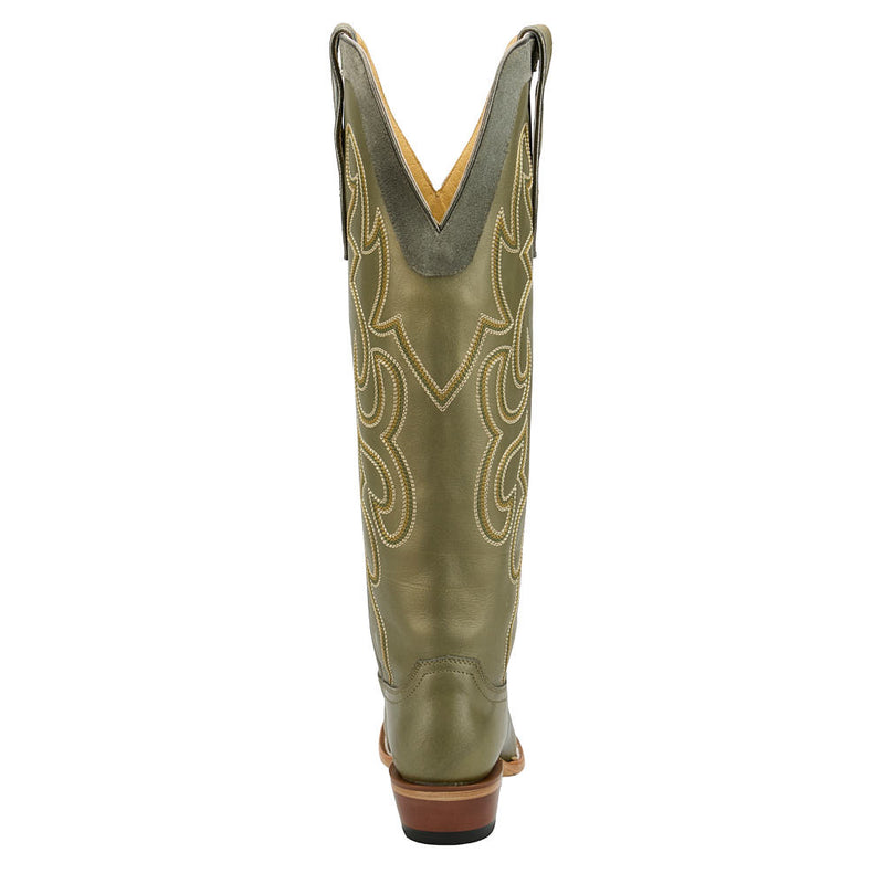 Justin Boot Company Women's Ada Green Cowhide Vamp 17in Green Cowhide Top Boot