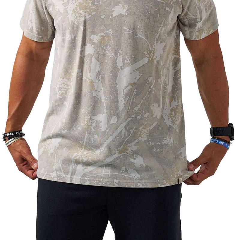 Burlebo Men's Drifter Camo Vintage Washed Tee Shirt