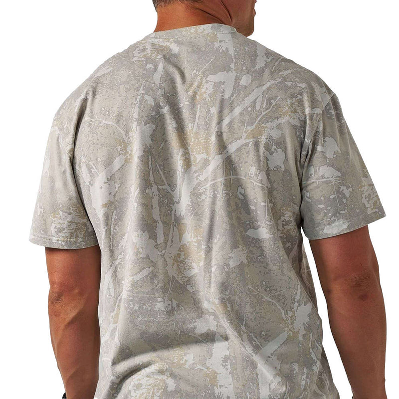 Burlebo Men's Drifter Camo Vintage Washed Tee Shirt