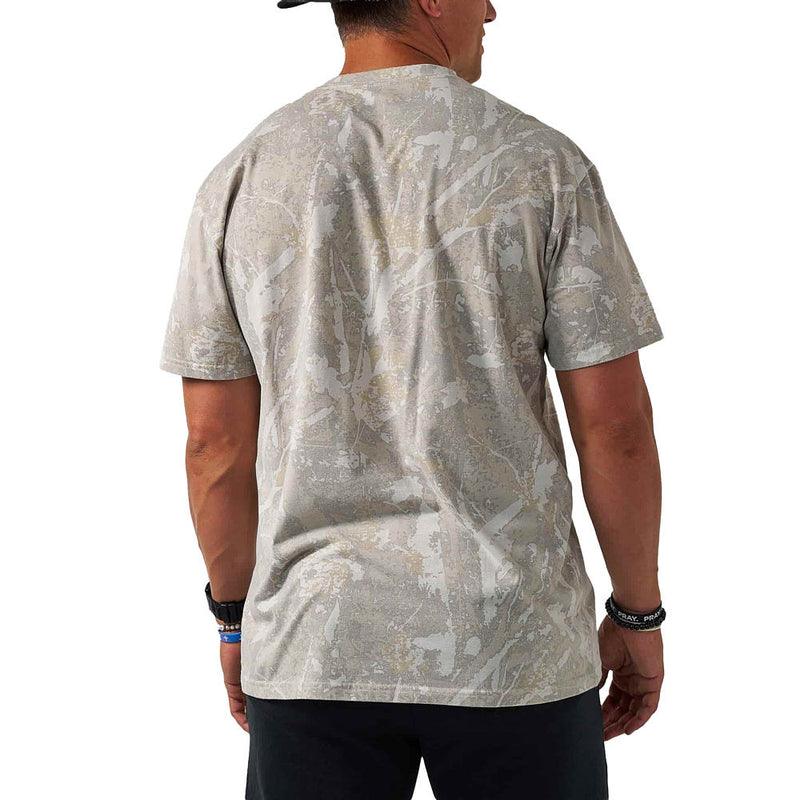 Burlebo Men's Drifter Camo Vintage Washed Tee Shirt