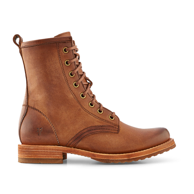 Frye Women's Veronica Combat Caramel Boot
