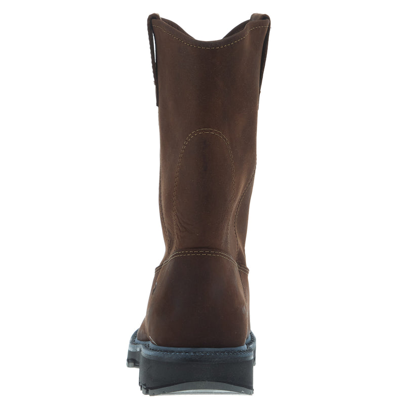 Wolverine Men`s Wellington Brown 10In Top Soft Round Toe Work Boot