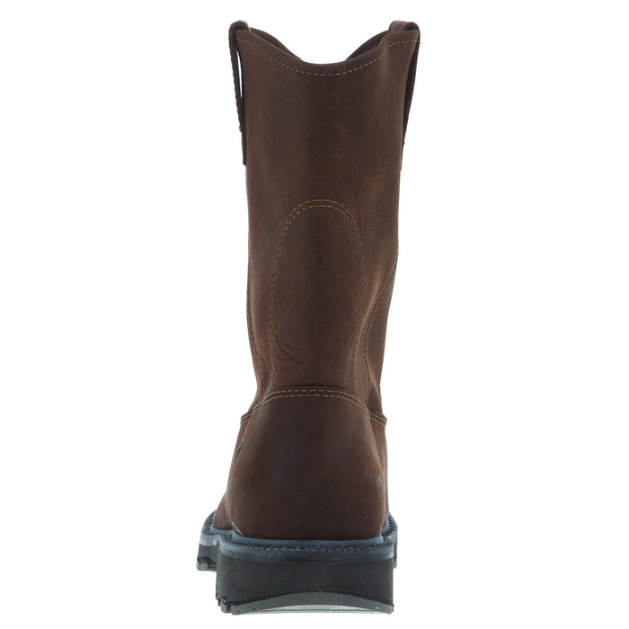 Wolverine Men`s Wellington Brown 10In Top Soft Round Toe Work Boot