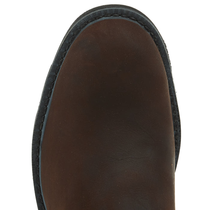 Wolverine Men`s Wellington Brown 10In Top Soft Round Toe Work Boot