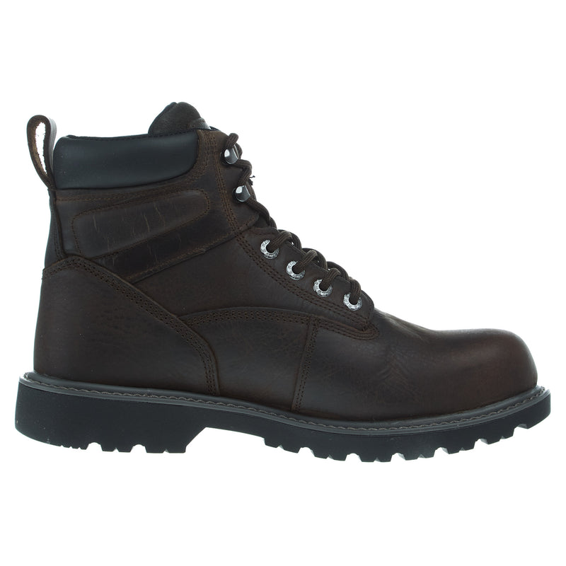 Wolverine Men`s Floorhand 6In Dark Brown Steel Toe Work Boot