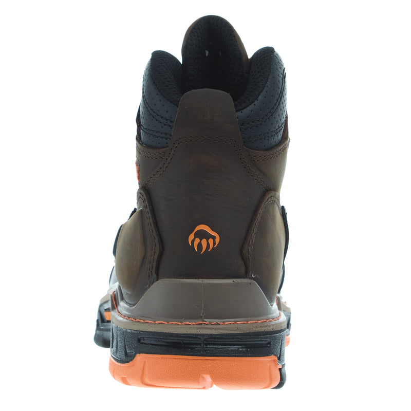 Wolverine Men`s Overpass 6In Mid WP Composite Toe Brown Work Boot