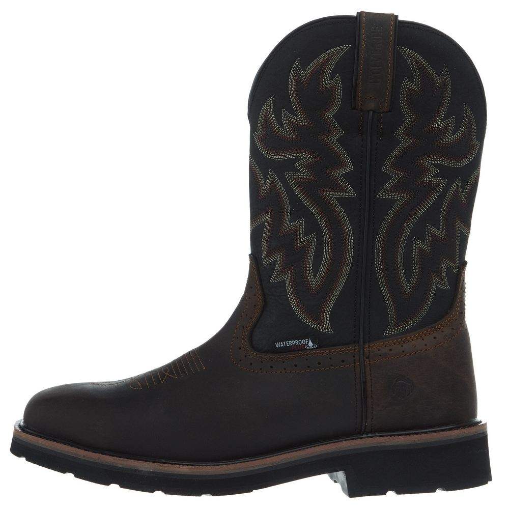 Wolverine Blackhorn Leather Waterproof Work Hunting Boots  Lug Sole Sz 10.5 Wolverine Blackhorn Leather Waterproof Work Hunting Boots  main image 4