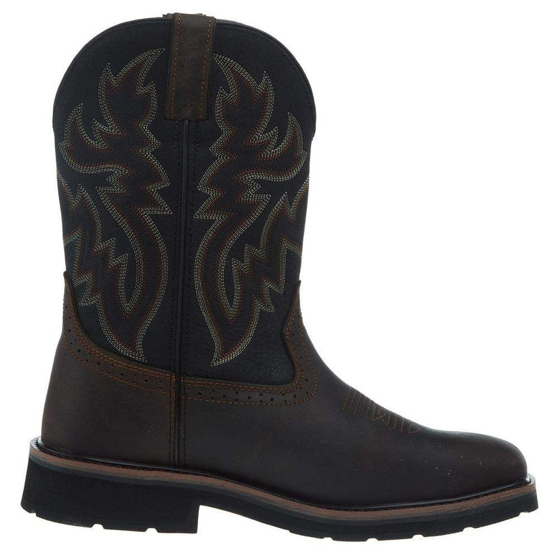 Wolverine Men`s Rancher Waterproof 10In Black Top Steel Toe Work Boot
