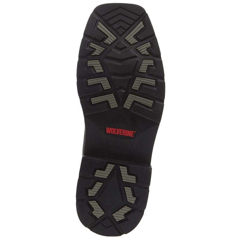 Wolverine Men`s Rancher Waterproof 10In Black Top Steel Toe Work Boot