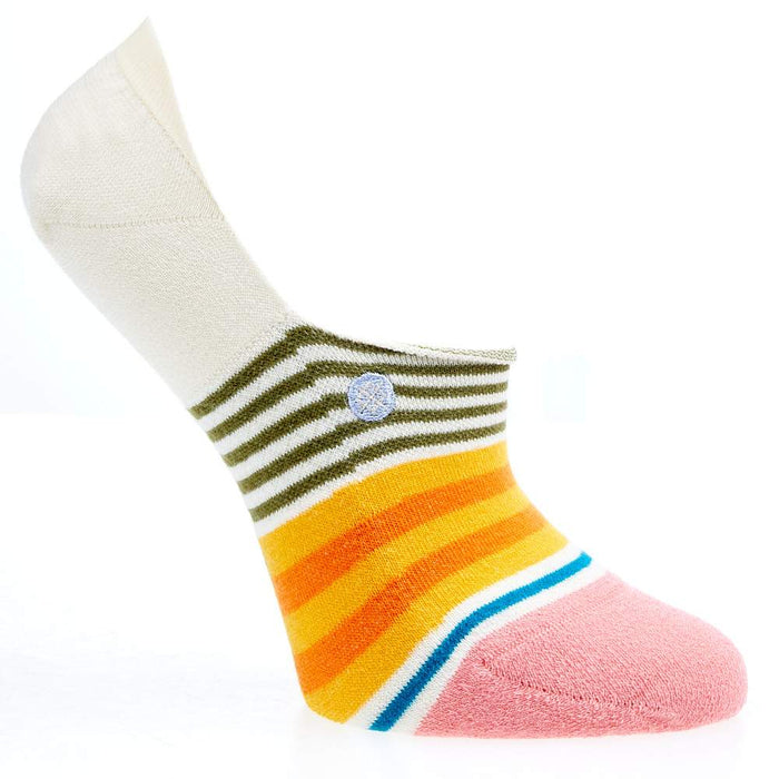Ladies Stance White Sunshine Stripe Socks