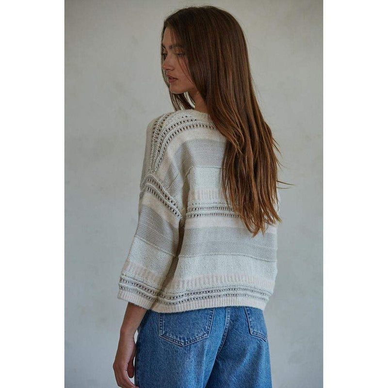 By Together Apparel Women's Ivory Bacio Sweater