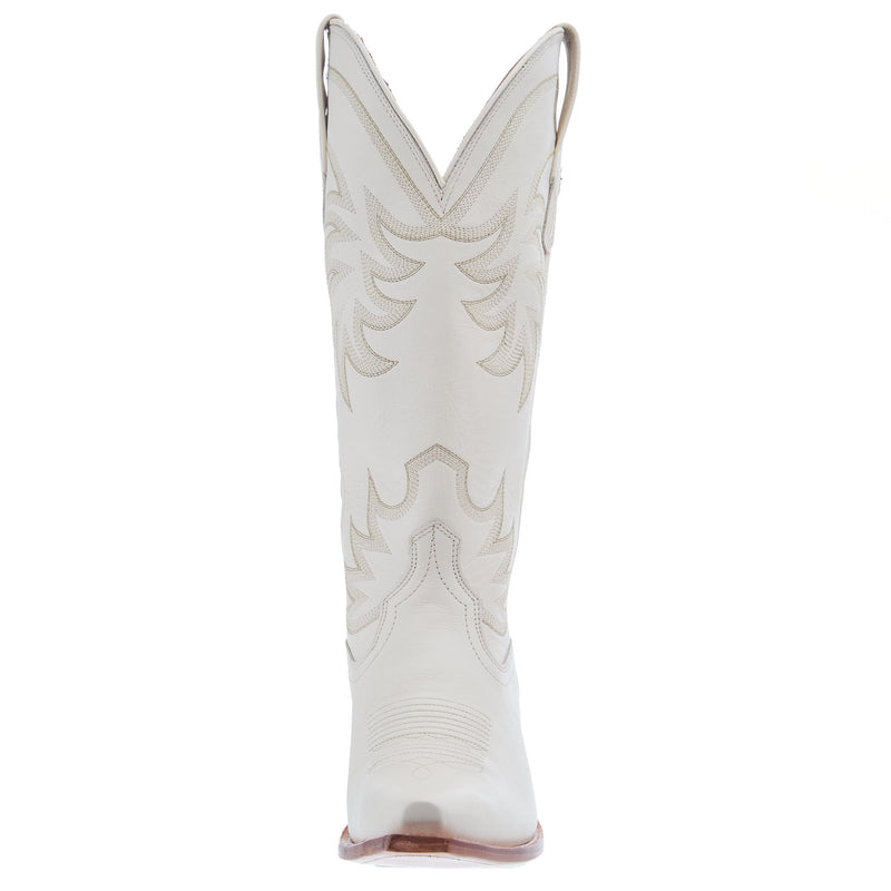 Tecovas Women`s Annie Bone Vamp 14In Bone Top Boot