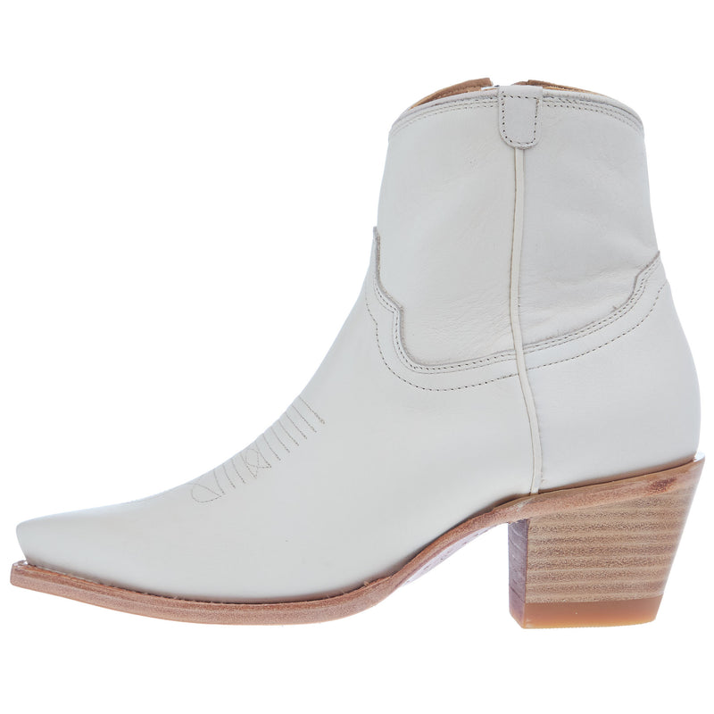 Tecovas Women`s Daisy Bovine Bone Vamp 6In Bovine Bone Top Boot
