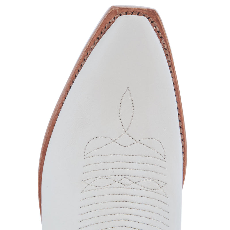 Tecovas Women`s Daisy Bovine Bone Vamp 6In Bovine Bone Top Boot