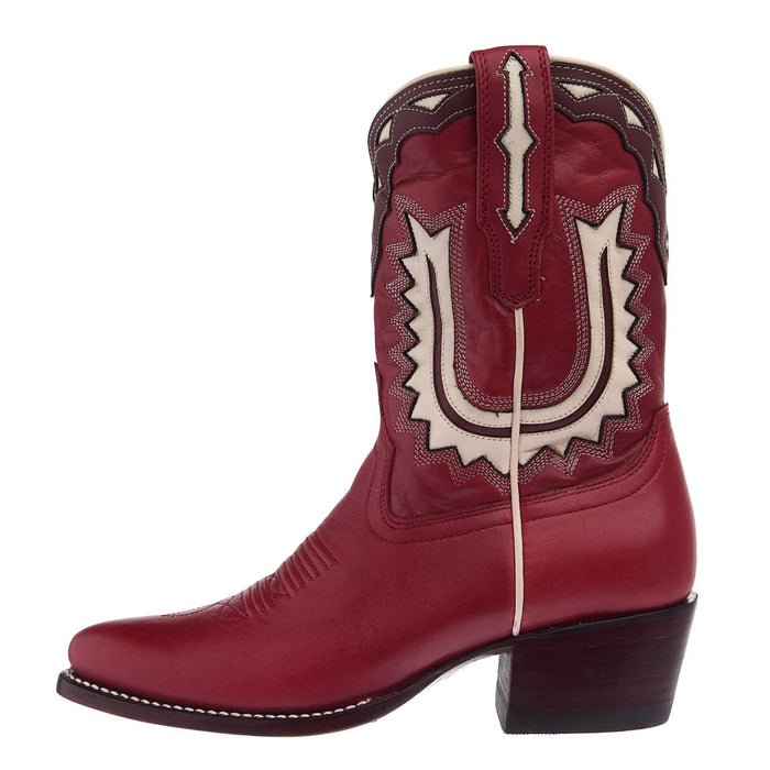 Tecovas Women's Jolene Crimson and Bone Vamp 11
