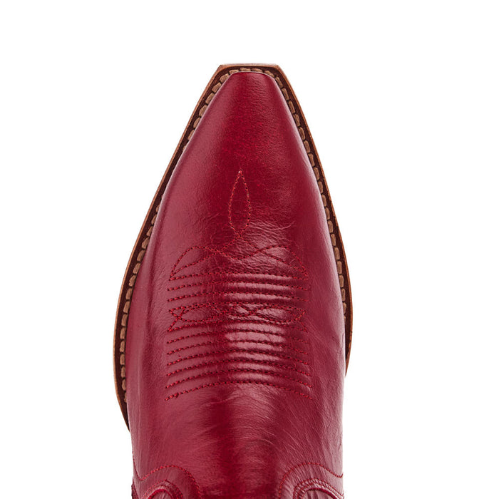 Tecovas Women`s Loretta Ruby Red Vamp 17In Ruby Red Top Boot