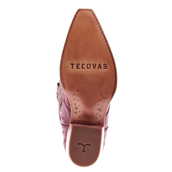 Tecovas Women`s Loretta Ruby Red Vamp 17In Ruby Red Top Boot