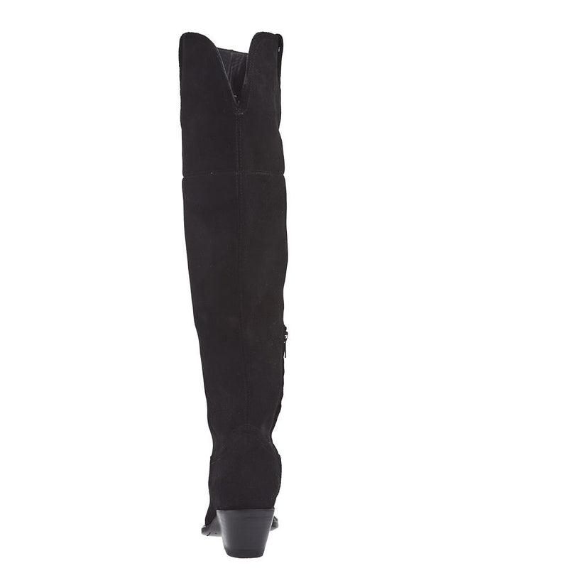 Tecovas Women's Bailey Midnight Suede Vamp 23In Midnight Suede Top Boot