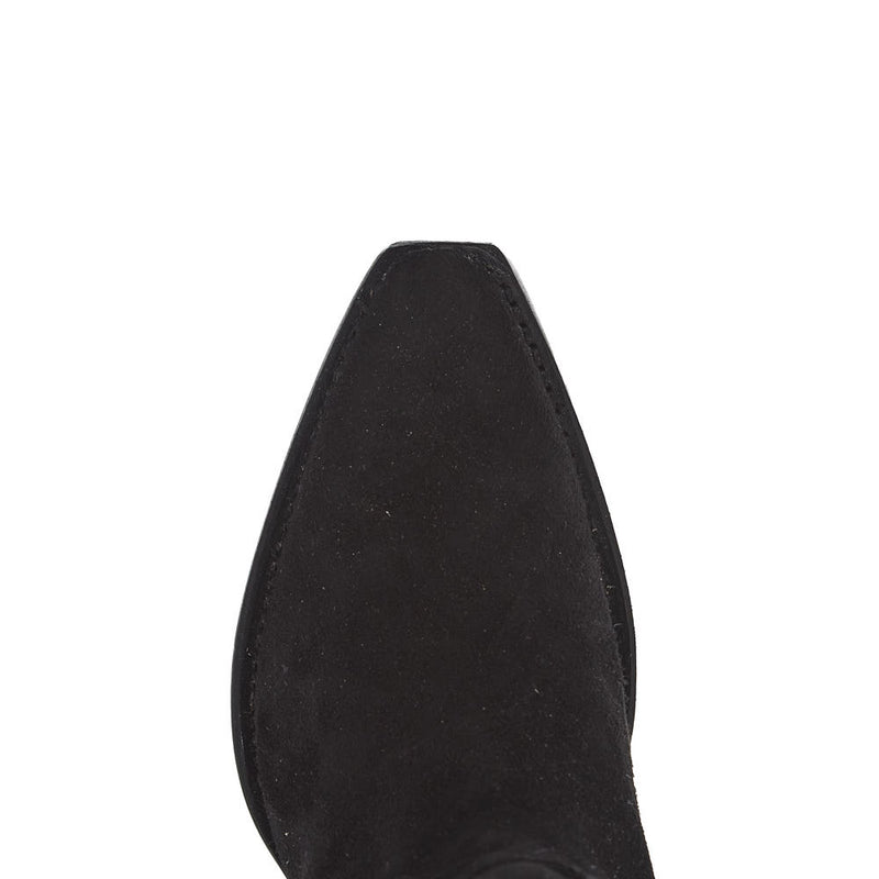 Tecovas Women's Bailey Midnight Suede Vamp 23In Midnight Suede Top Boot