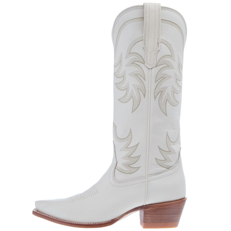 Tecovas Women`s Annie Bone Vamp 14In Bone Top Boot