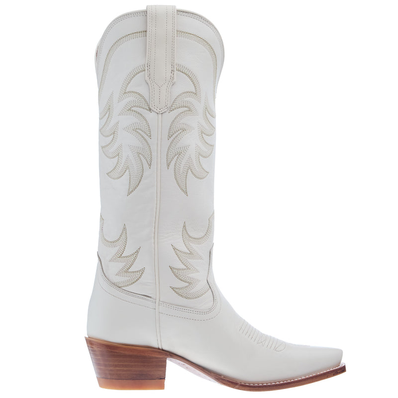 Tecovas Women`s Annie Bone Vamp 14In Bone Top Boot