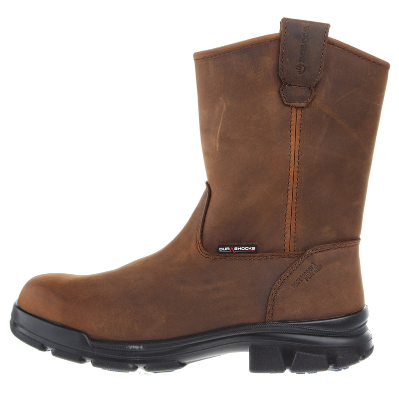 Wolverine Men`s Brown DuraShocks SR Icon 10In Wellington Top CarbonMax Work Boot