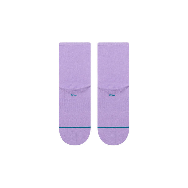 Stance Women's Purple Fine Rib Quarter Socks