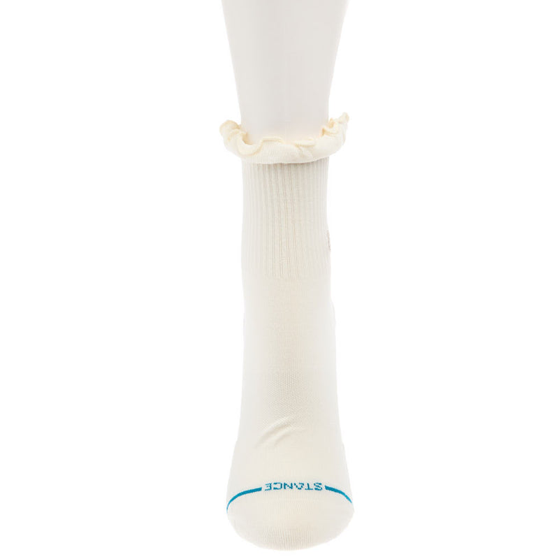 Stance Women's Ruffle Icon Ivory Quarter Height Socks