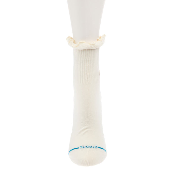 Stance Women's Ruffle Icon Ivory Quarter Height Socks