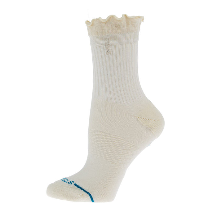 Stance Ladies Ruffle White ButterBlend Quarter Sock