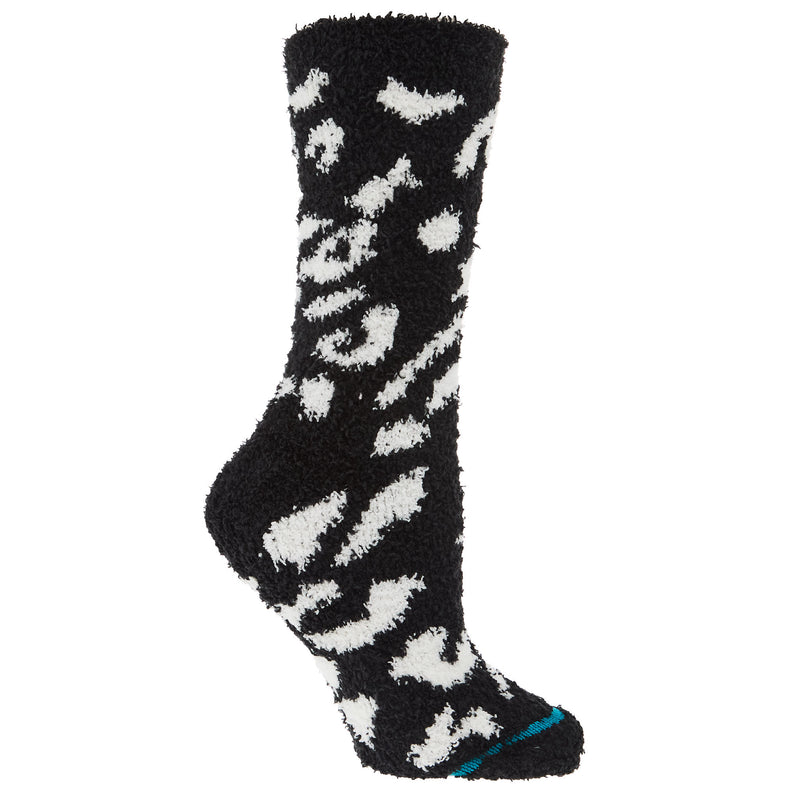 Stance Womens Purrfect Plush Black Crew Socks