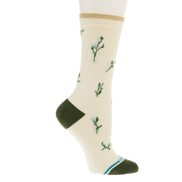 Stance Women's Wildflower Ivory Crew Socks