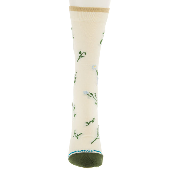 Stance Women's Wildflower Ivory Crew Socks