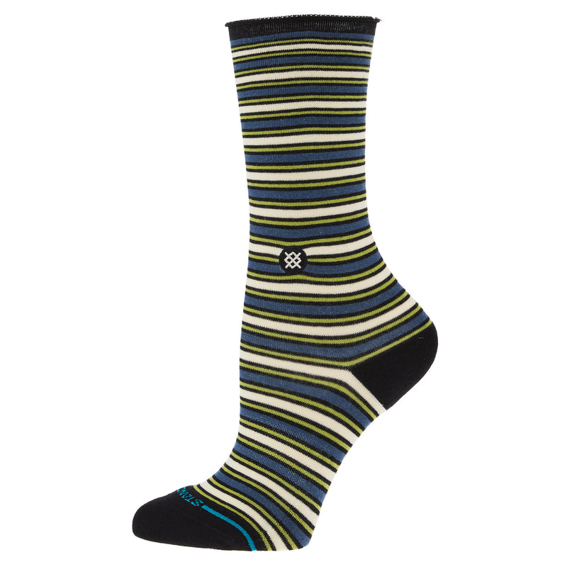 Stance Womens Fate Black Crew Socks