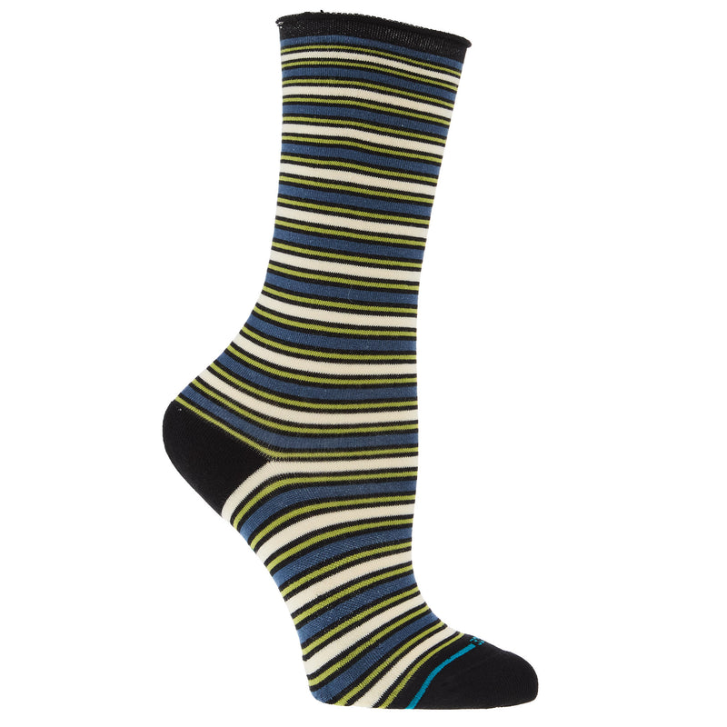 Stance Womens Fate Black Crew Socks