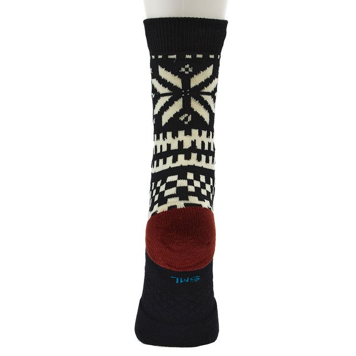 Stance Unisex Flake Black and White Crew Socks