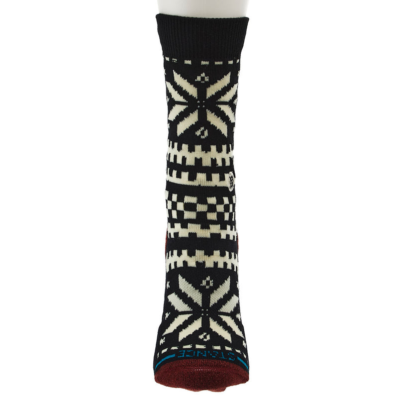 Stance Unisex Flake Black and White Crew Socks