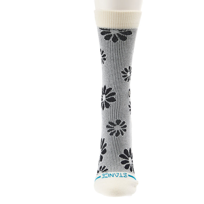 Stance Women's Floral Stitch Ivory Crew Socks