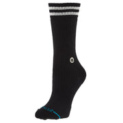 Stance Womens Waffles N Butter Black Butter Blend Crew Socks