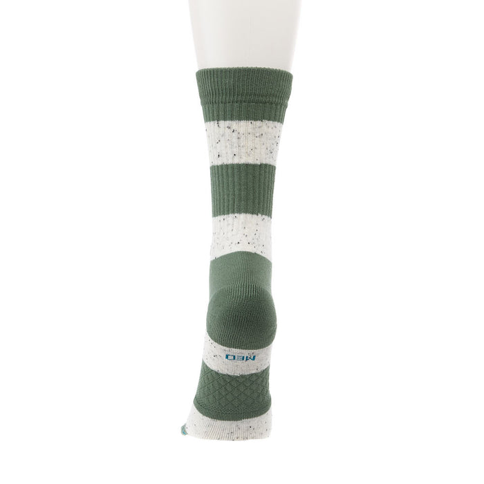 Stance Women's Nep Stripe Green Crew Socks