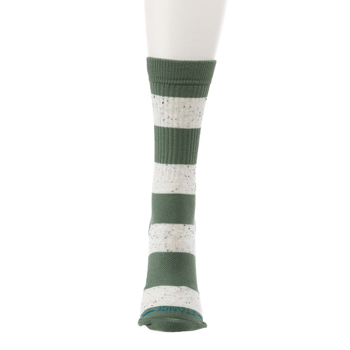 Stance Women's Nep Stripe Green Crew Socks
