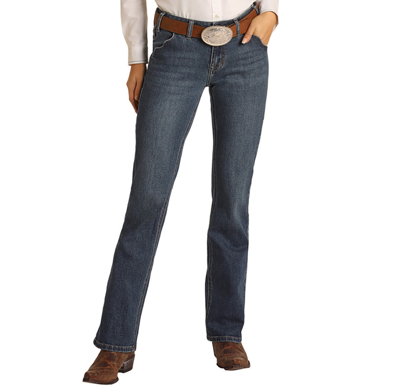 Rock & Roll Denim Women's Vintage Wash Riding Jeans