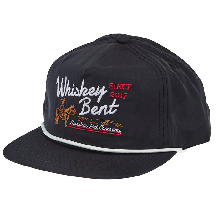 Whiskey Bent Hat Co Men's All American Black Cap