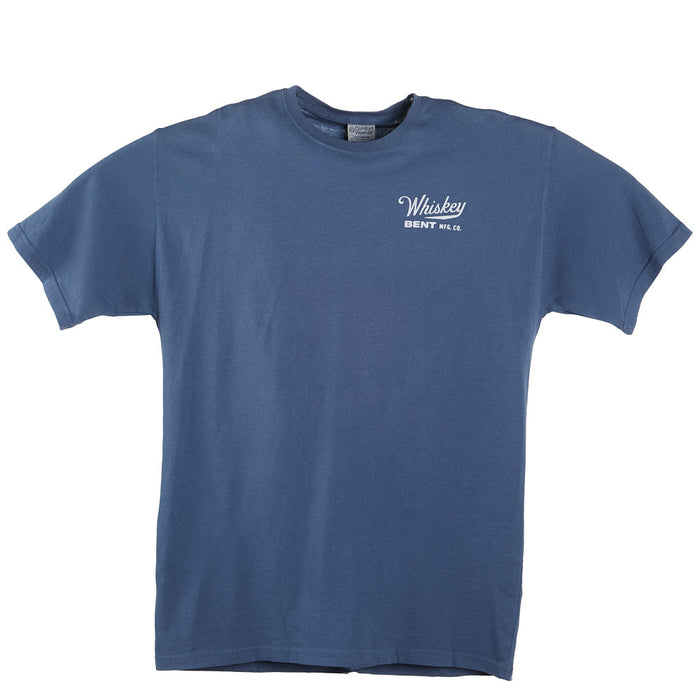 Whiskey Bent Hat Co Men's Blue American Cowboy Tee Shirt